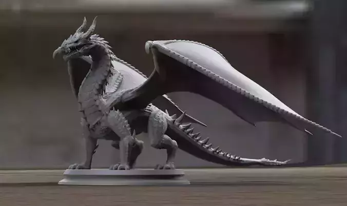 The Dreadful Dragon Magnarion  Zbrush Project File