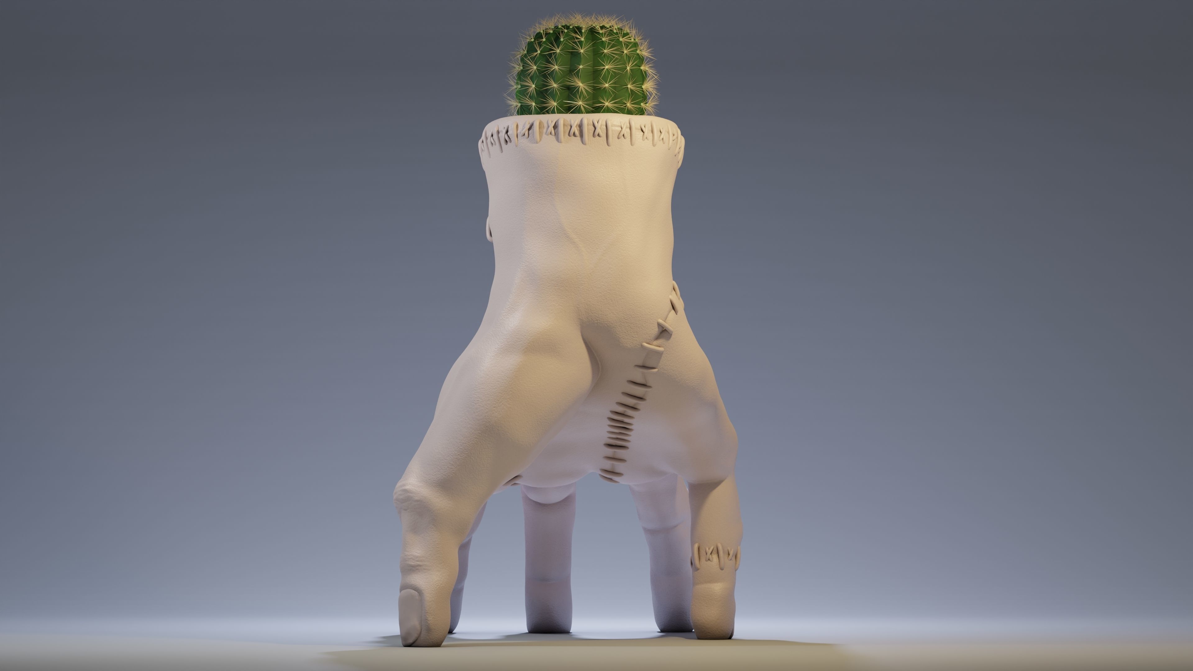 POT THING ADDAMS WEDNESDAY 3D print model_3