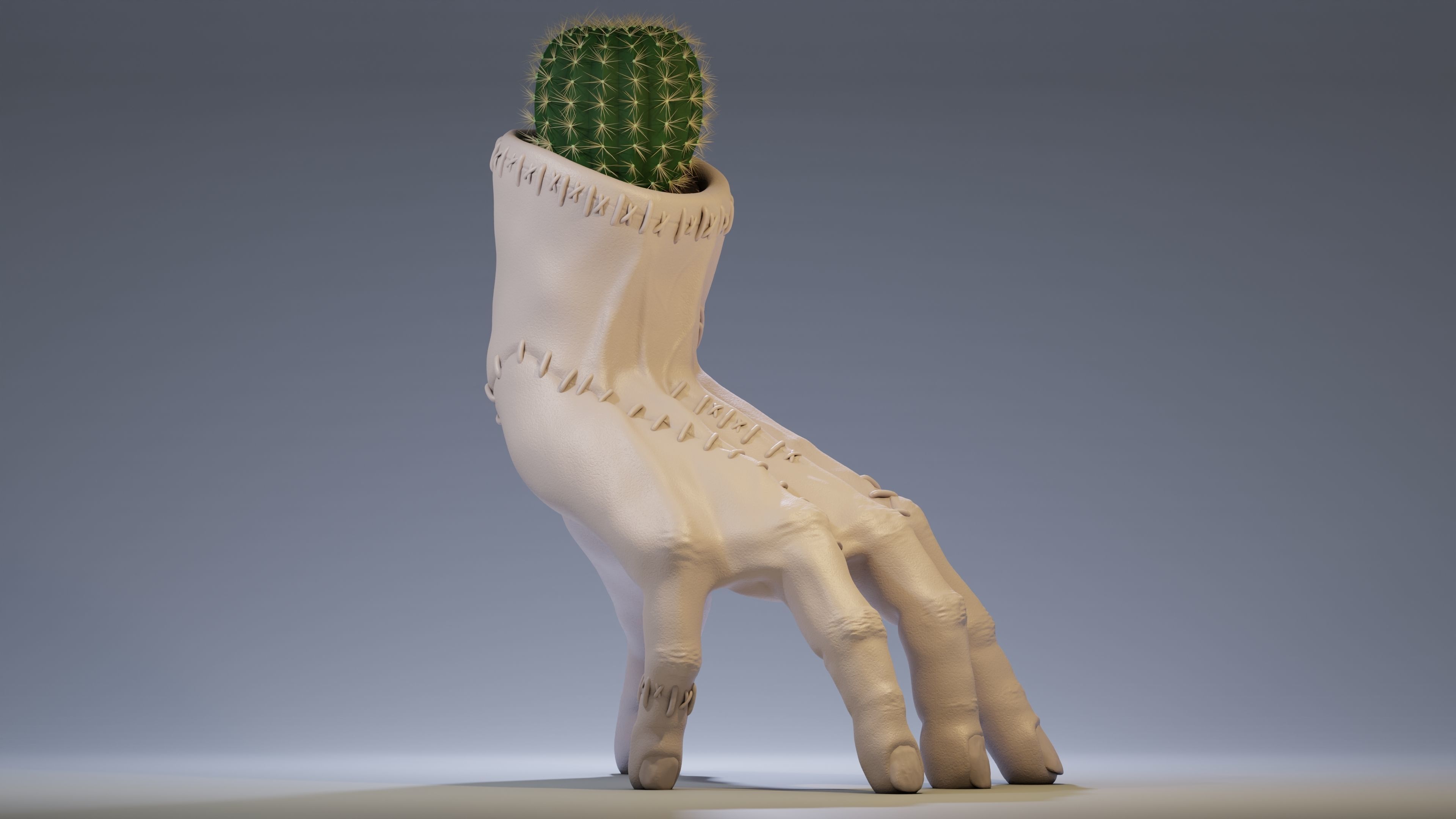 POT THING ADDAMS WEDNESDAY 3D print model_2