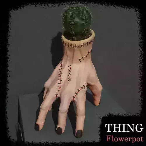 POT THING ADDAMS WEDNESDAY 3D print model