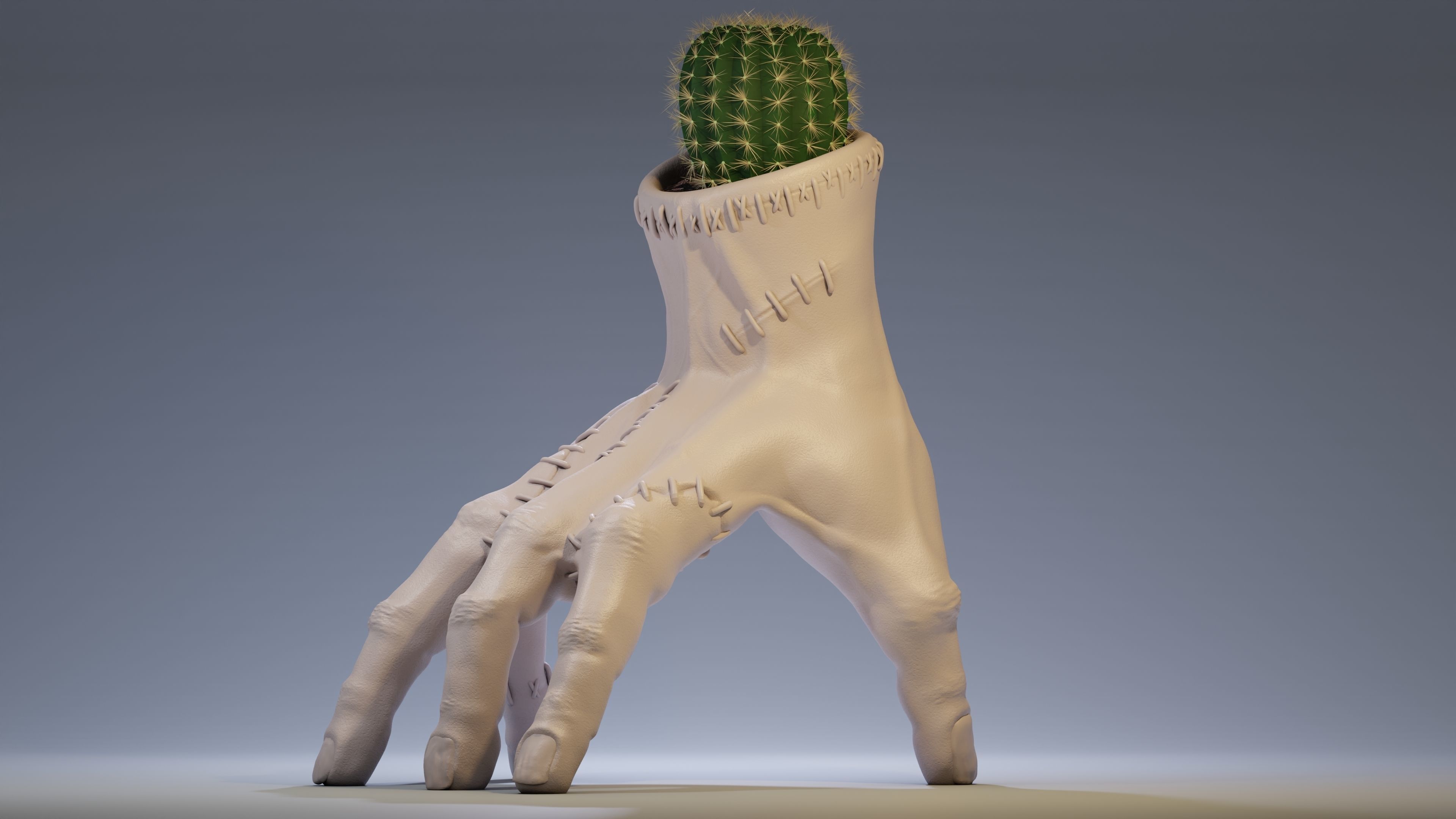 POT THING ADDAMS WEDNESDAY 3D print model_4