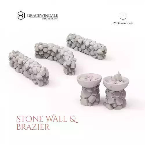 Stone Wall 3D print model