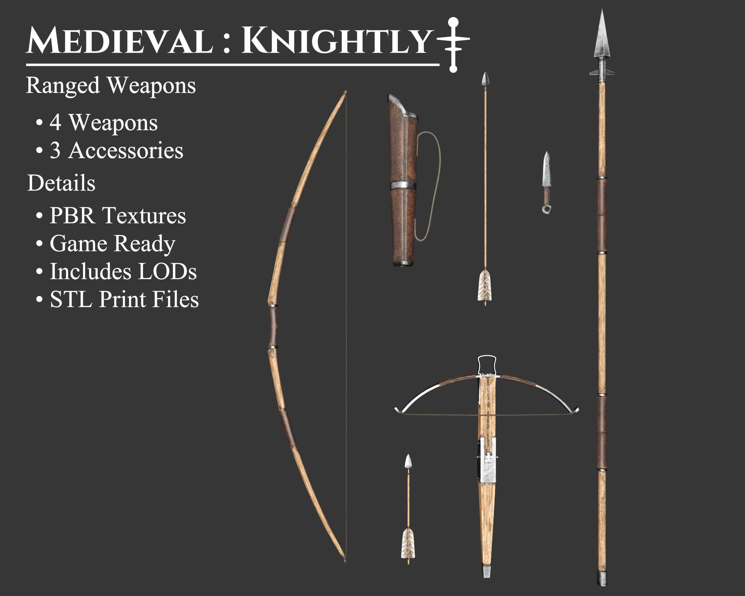 Medieval Collection Knightly Ranged Weapons _1