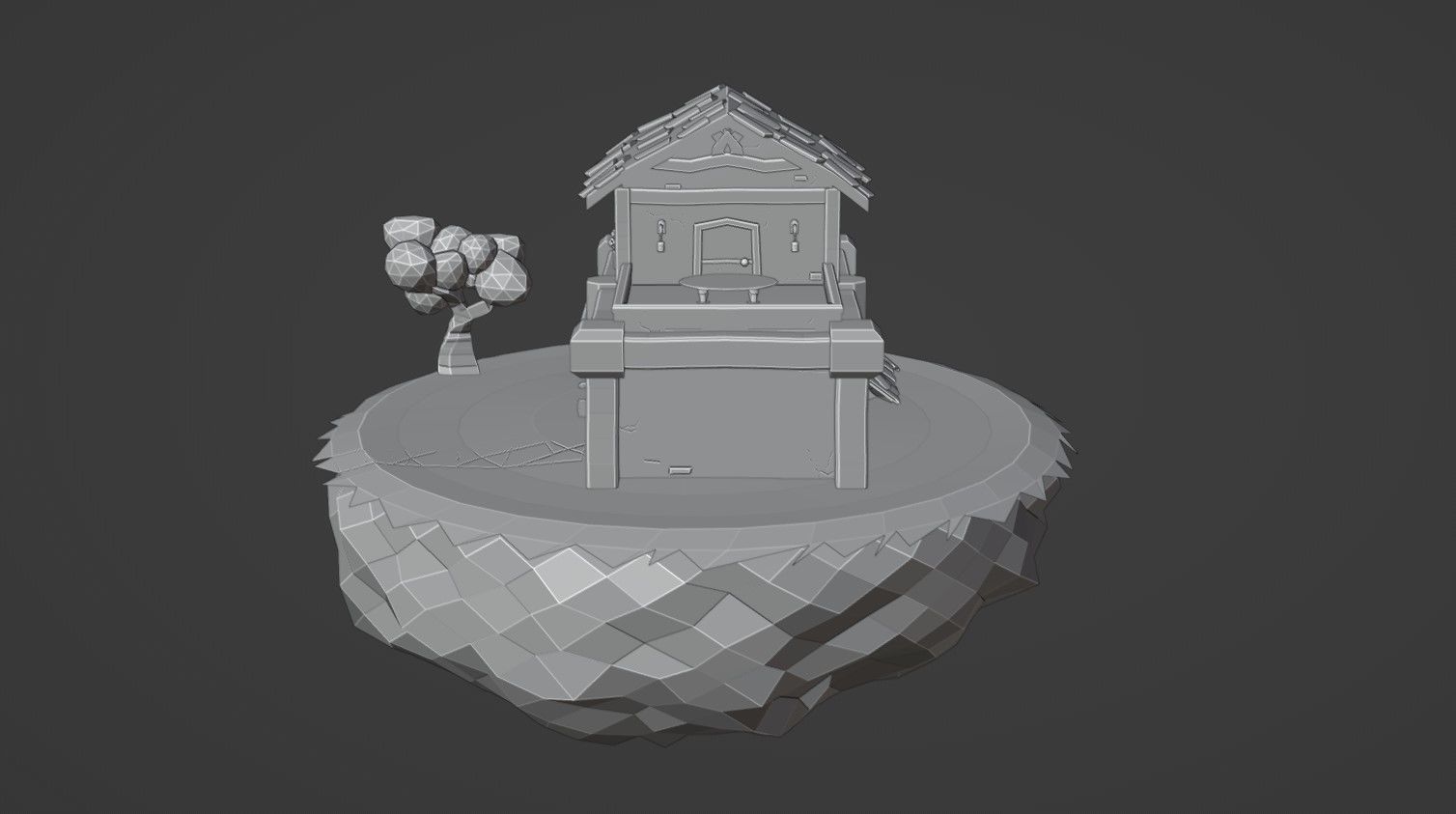 Medieval Building 3D model_14