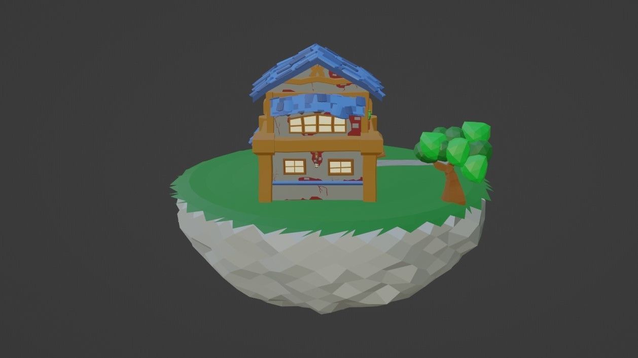 Medieval Building 3D model_9