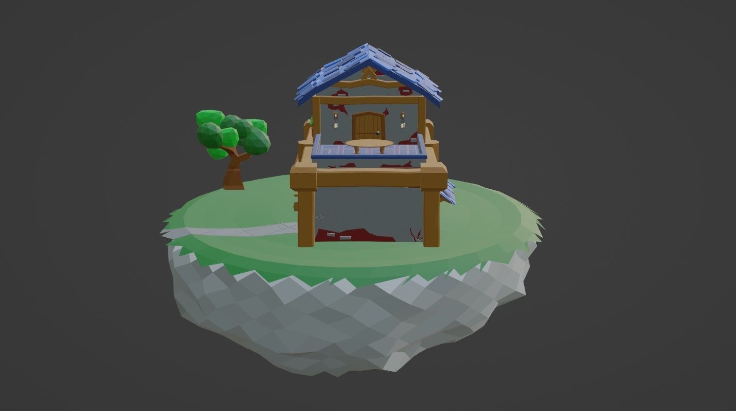 Medieval Building 3D model_13