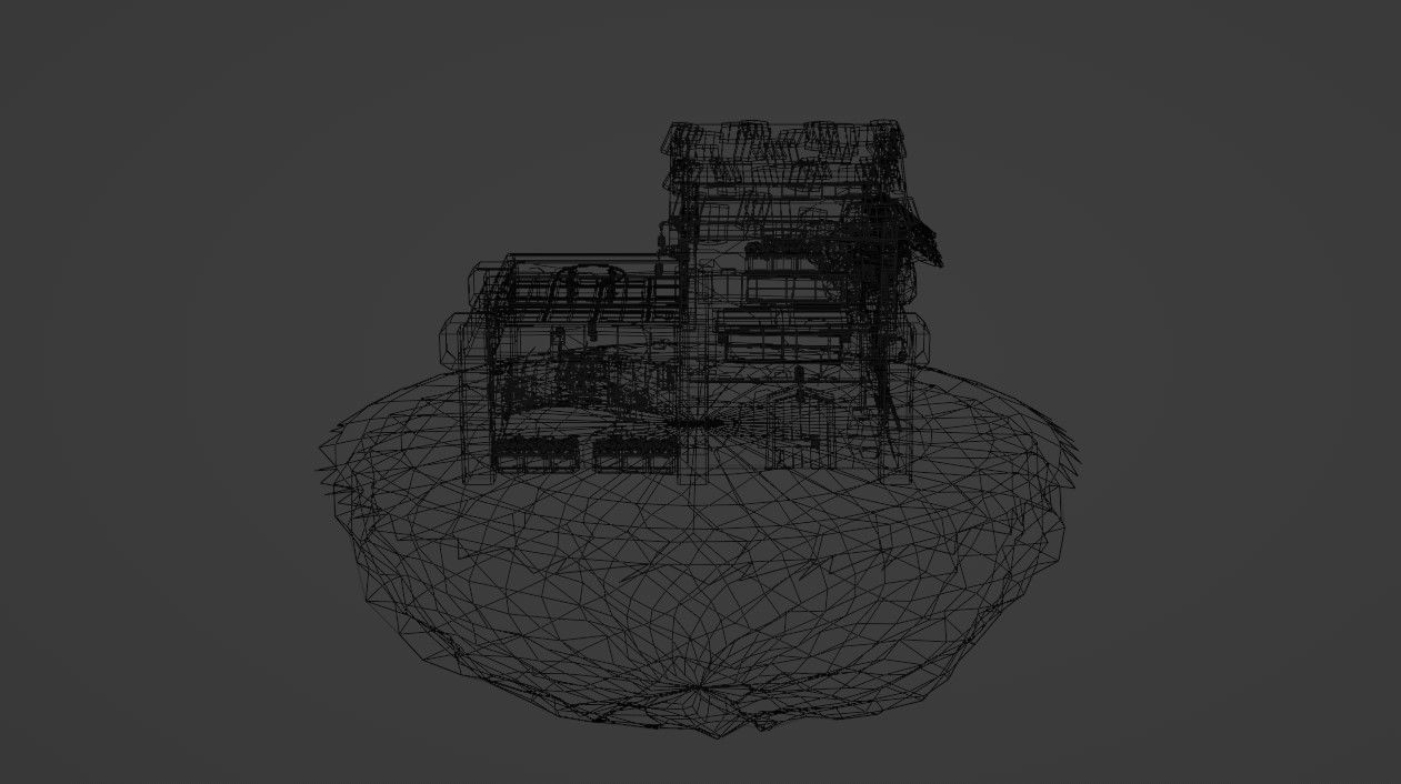 Medieval Building 3D model_7