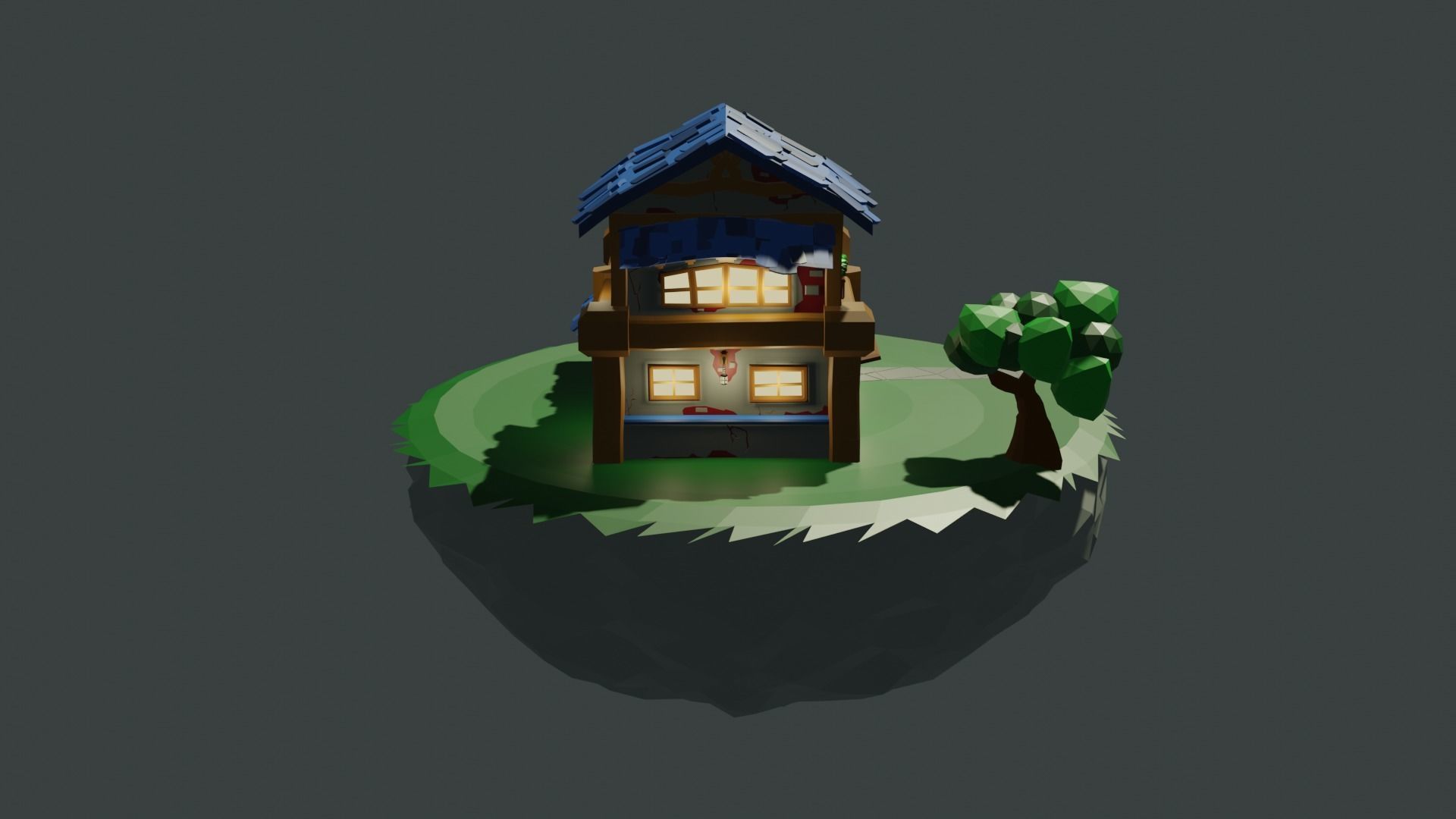 Medieval Building 3D model_8