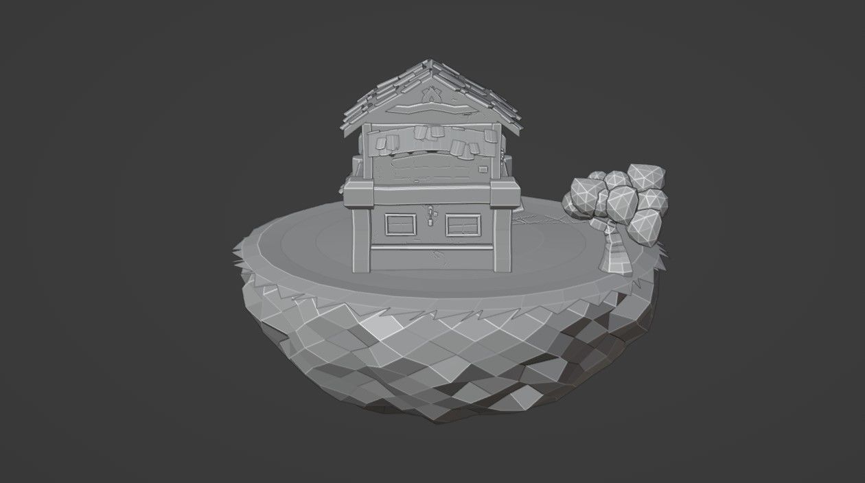 Medieval Building 3D model_10