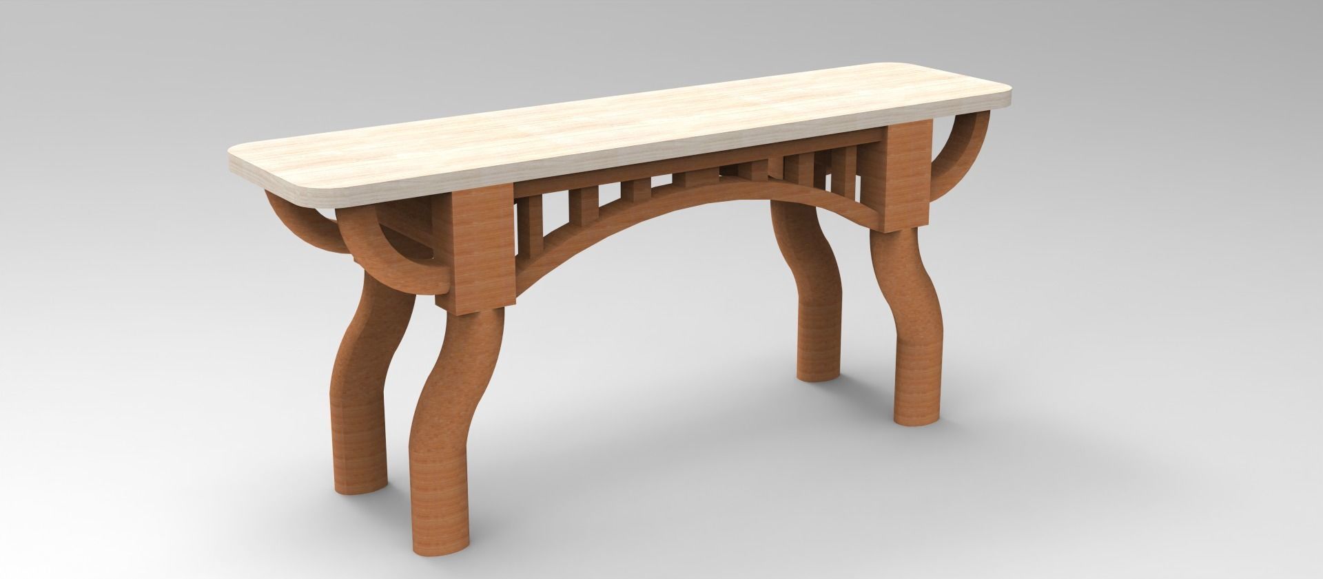 generic console table  3D model_3