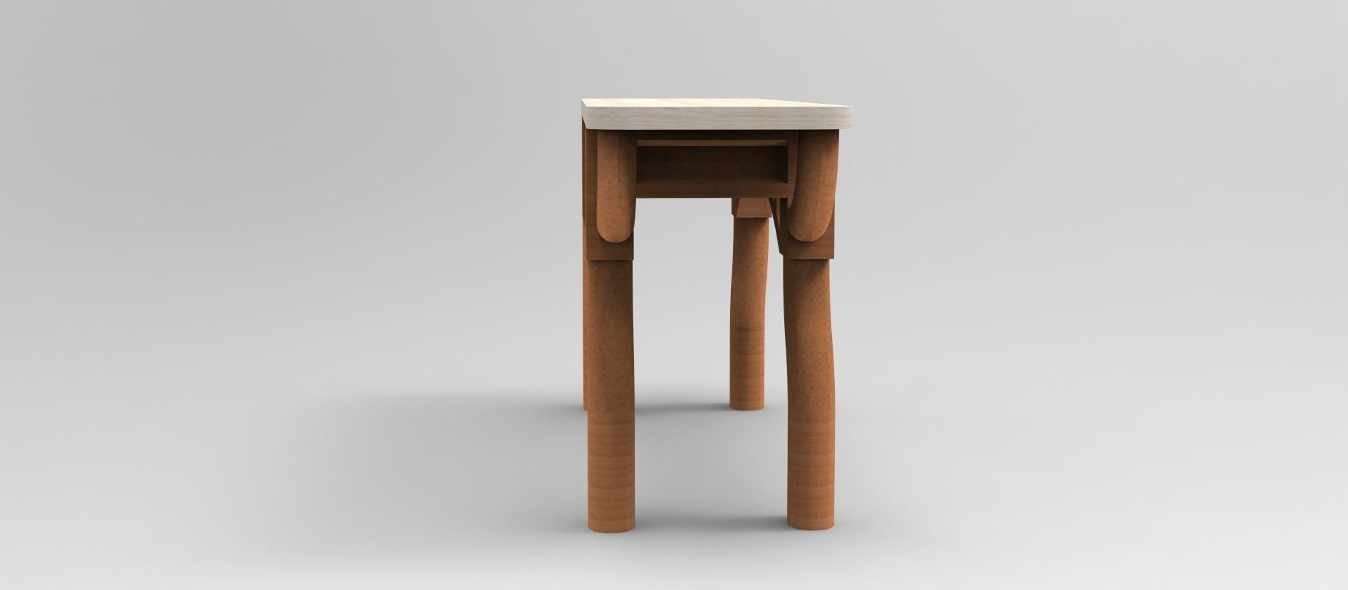 generic console table  3D model_4
