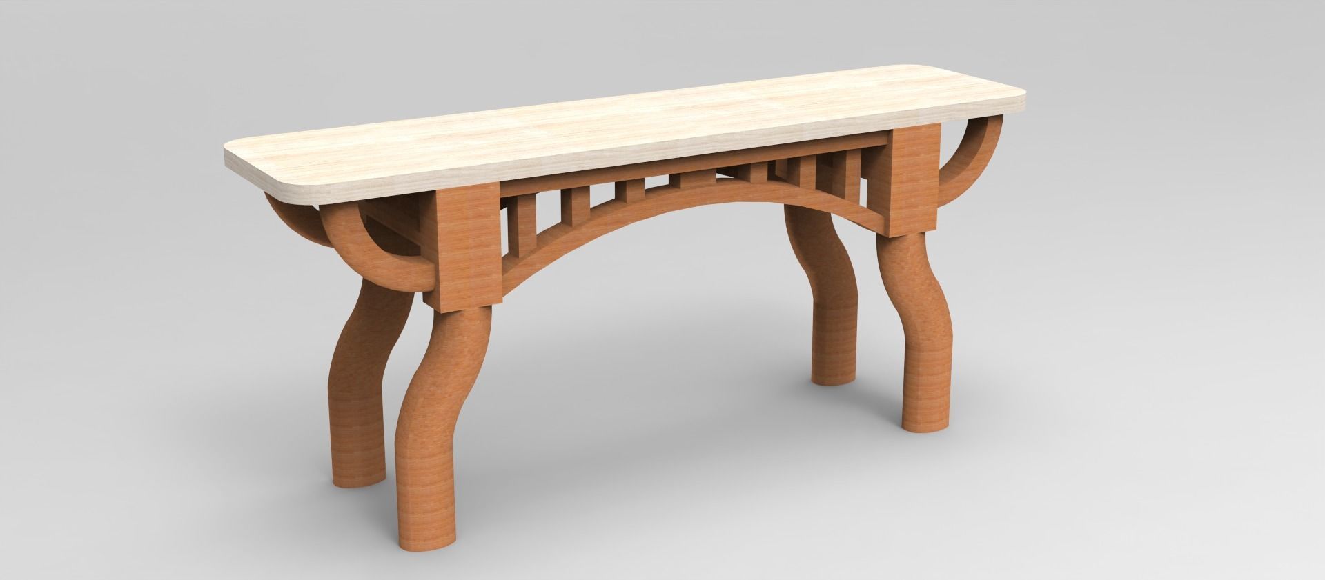 generic console table  3D model_2