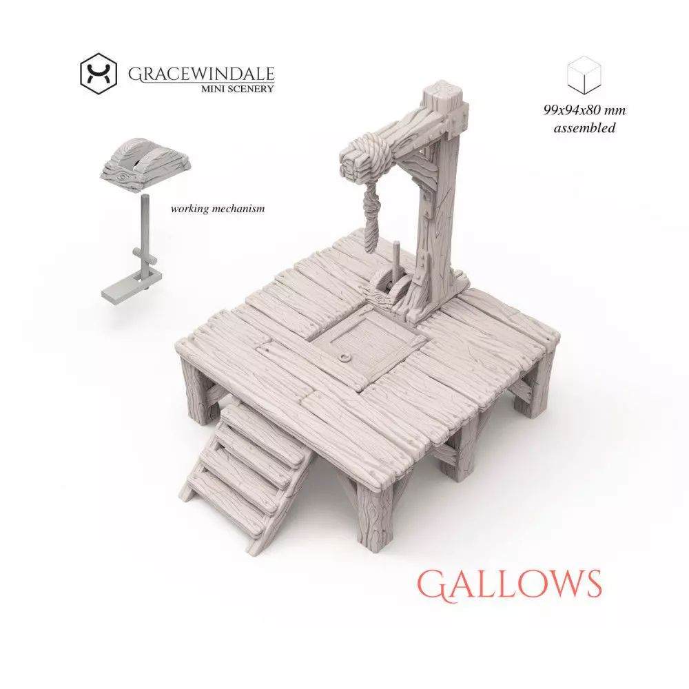 Gallows by Gracewindale 3D print model_0