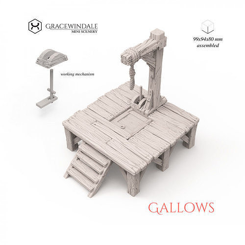 Gallows by Gracewindale 3D print model