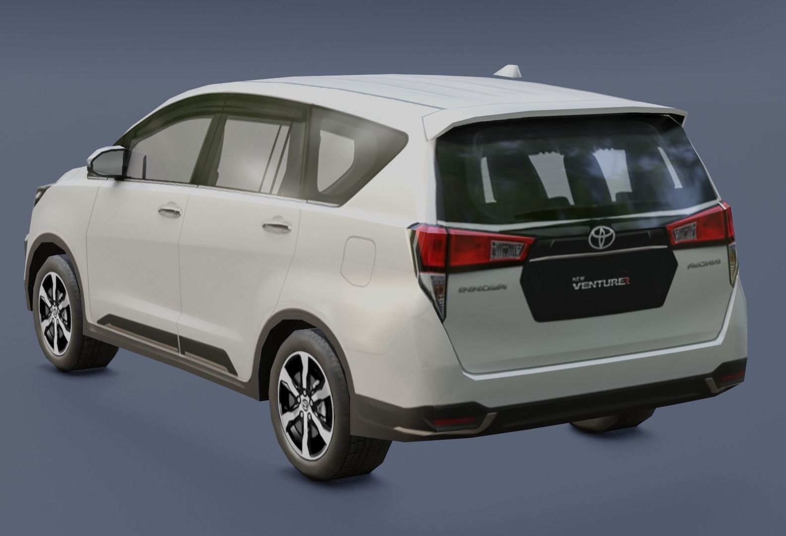 Toyota Venture Low-poly 3D model_1