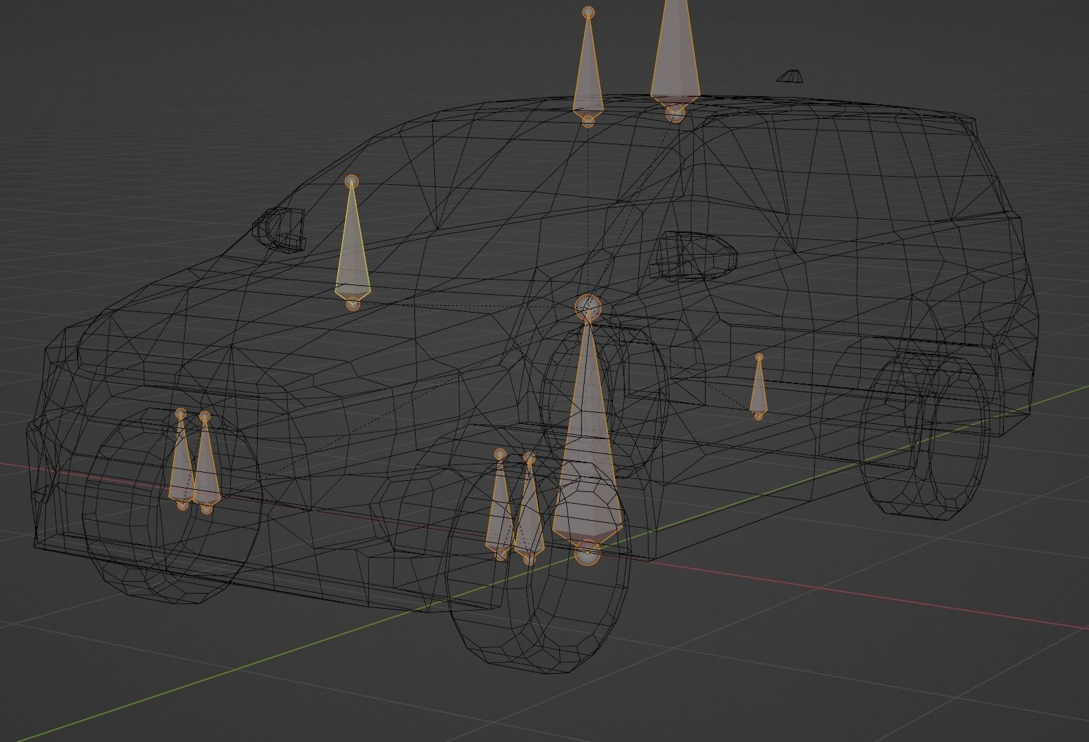 Toyota Venture Low-poly 3D model_3