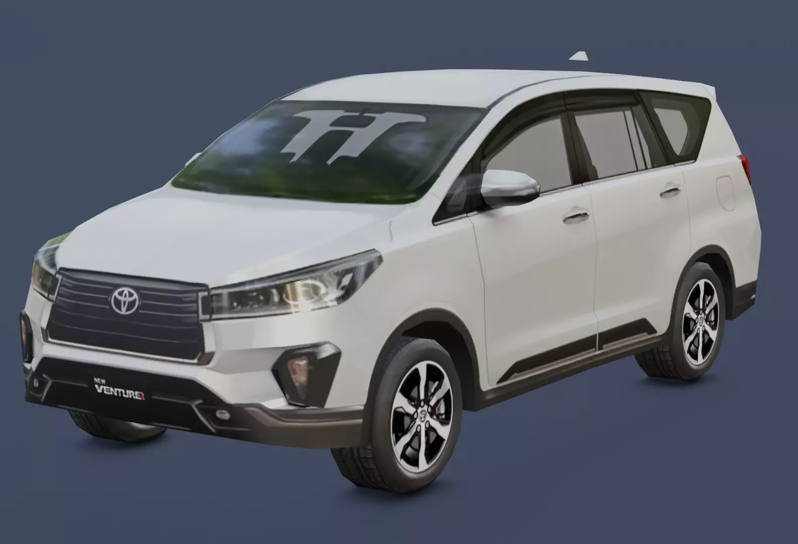 Toyota Venture Low-poly 3D model_0