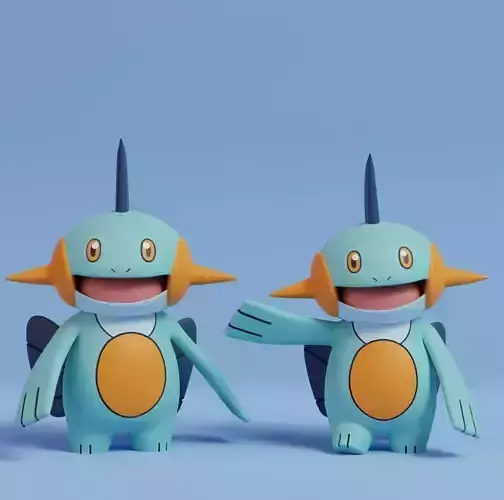 Pokemon - Marshtomp with 2 poses