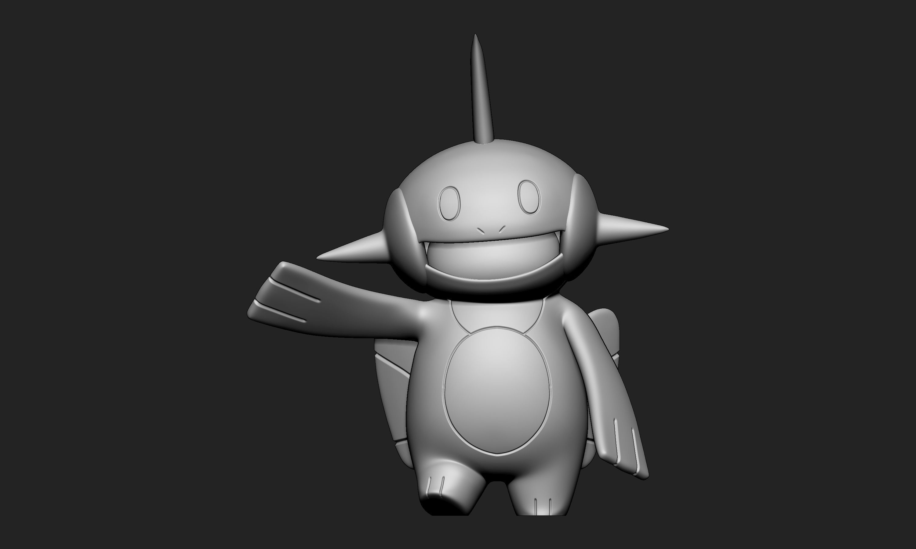 Pokemon - Marshtomp with 2 poses 3D print model_3