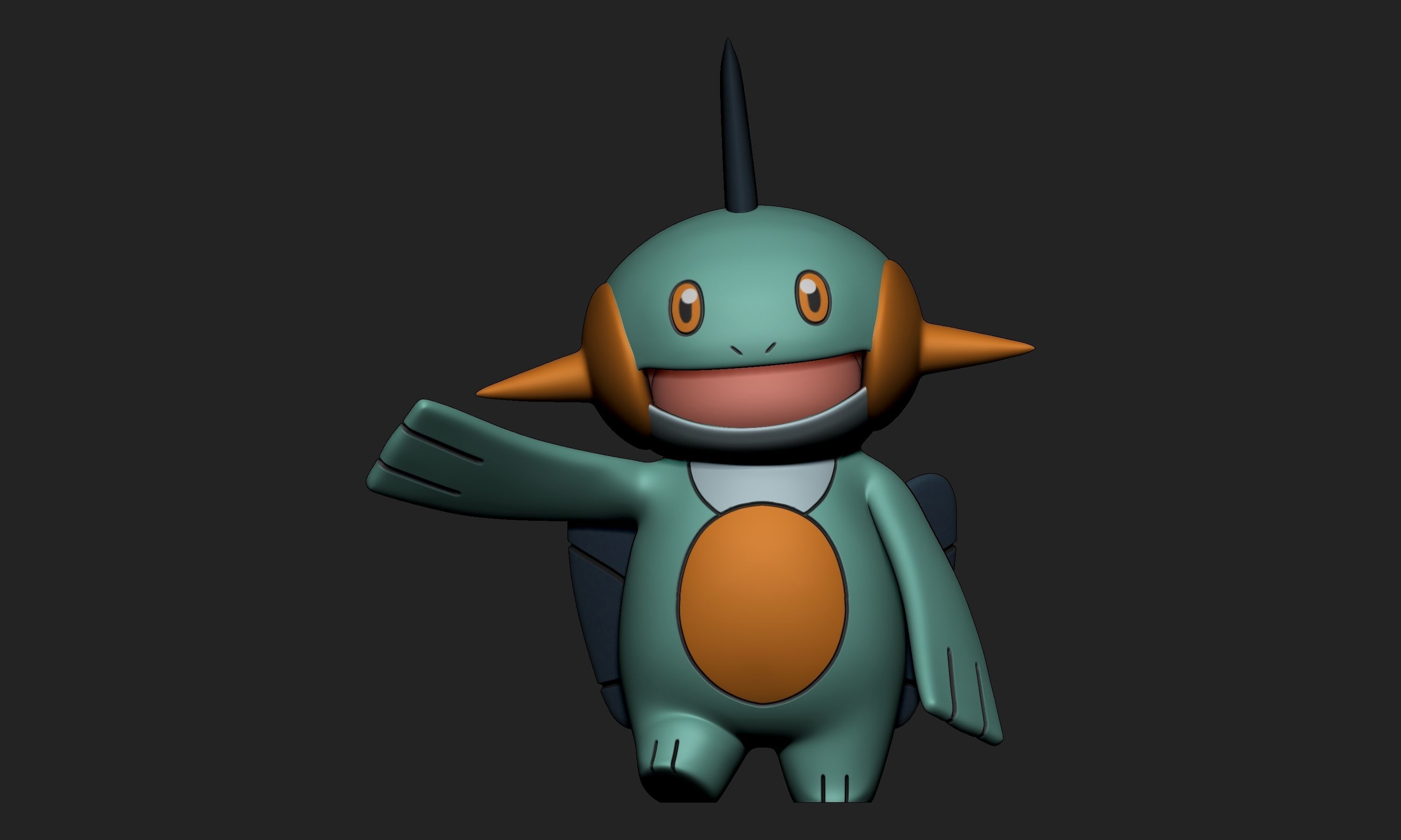 Pokemon - Marshtomp with 2 poses 3D print model_1