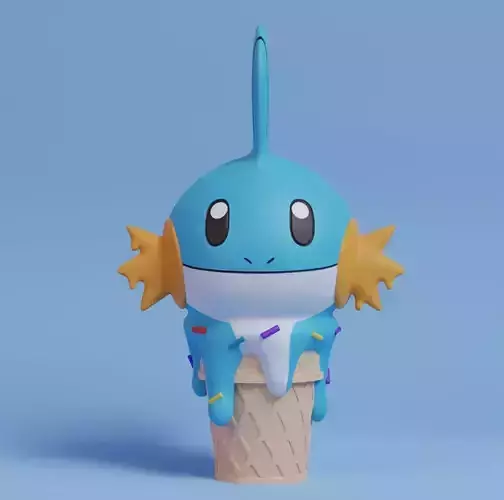 Pokemon - Ice Cream Mudkip