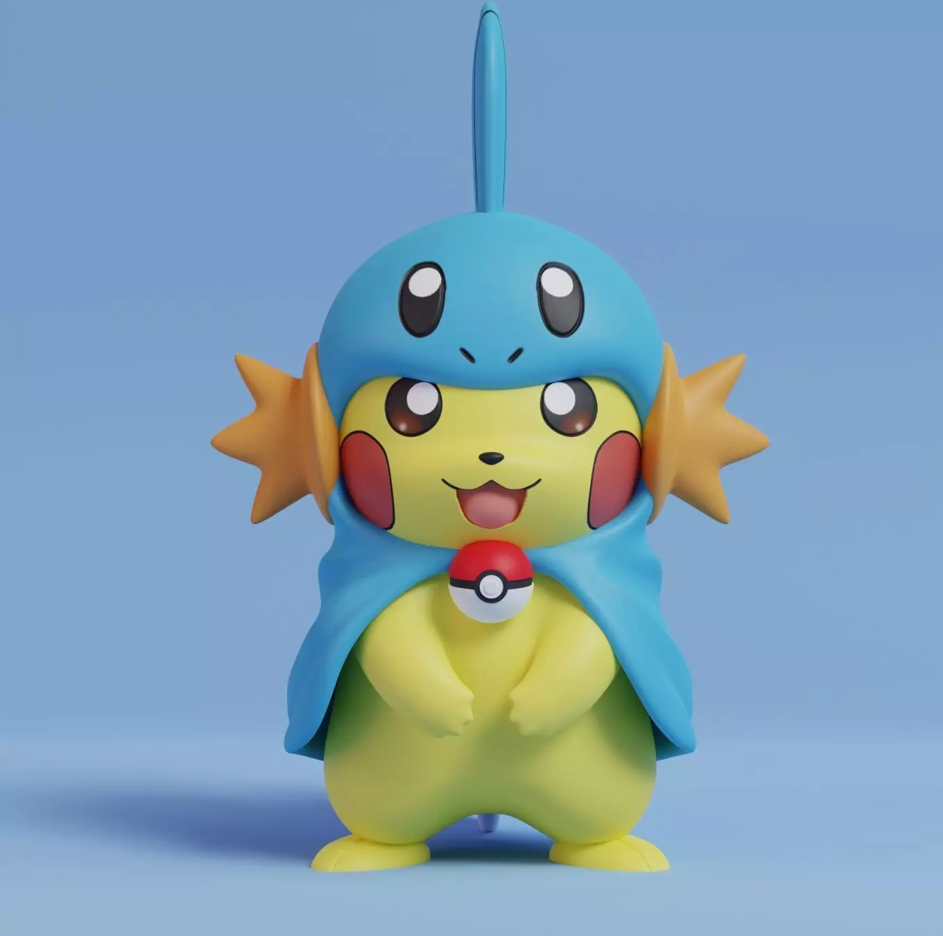 Pokemon - Pikachu Torchic Mudkip Free 3D print model_0