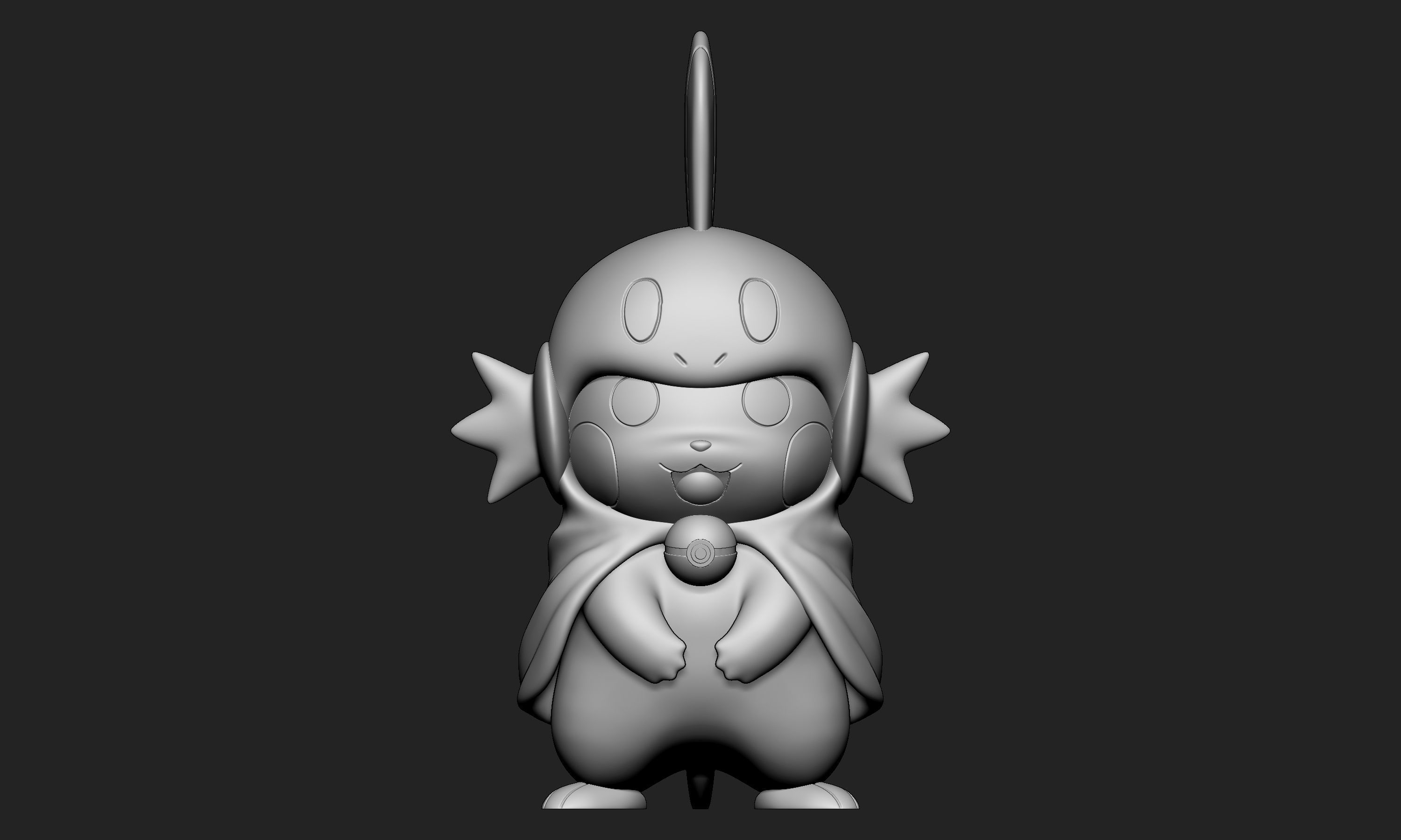 Pokemon - Pikachu Torchic Mudkip Free 3D print model_4