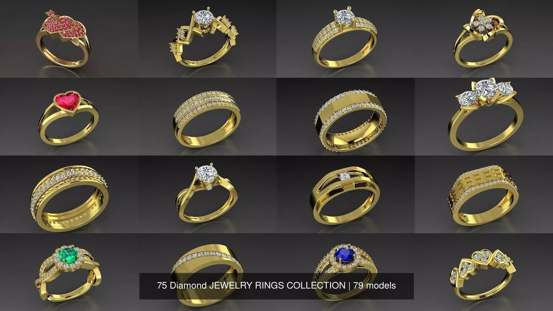 75 Diamond JEWELRY RINGS COLLECTION _1