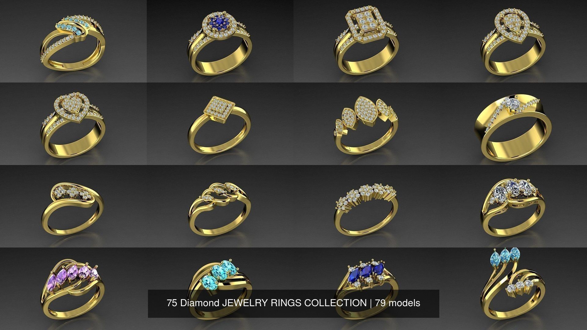 75 Diamond JEWELRY RINGS COLLECTION _2
