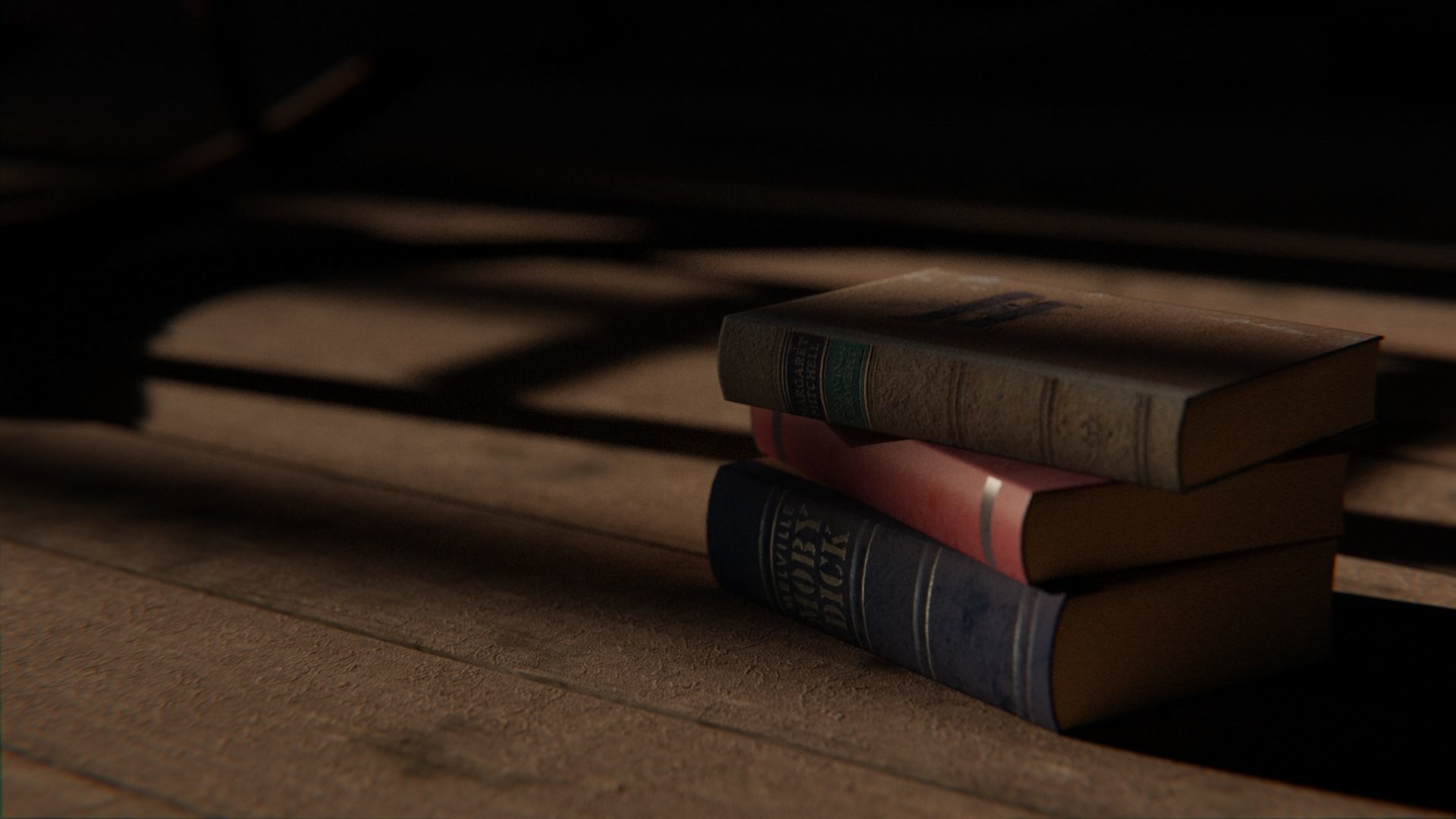 Attic 3d Scene Low-poly 3D model_12