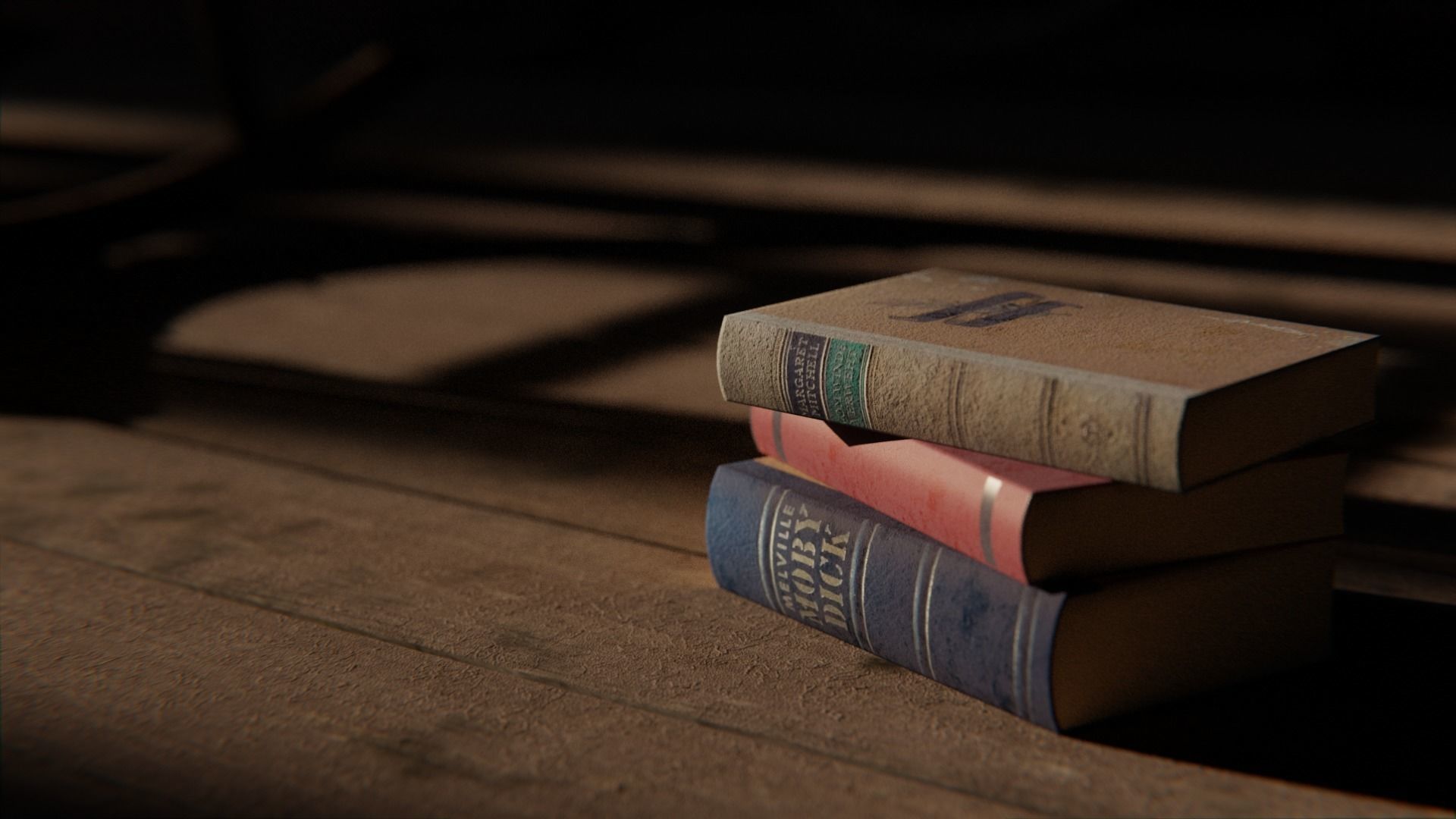 Attic 3d Scene Low-poly 3D model_3