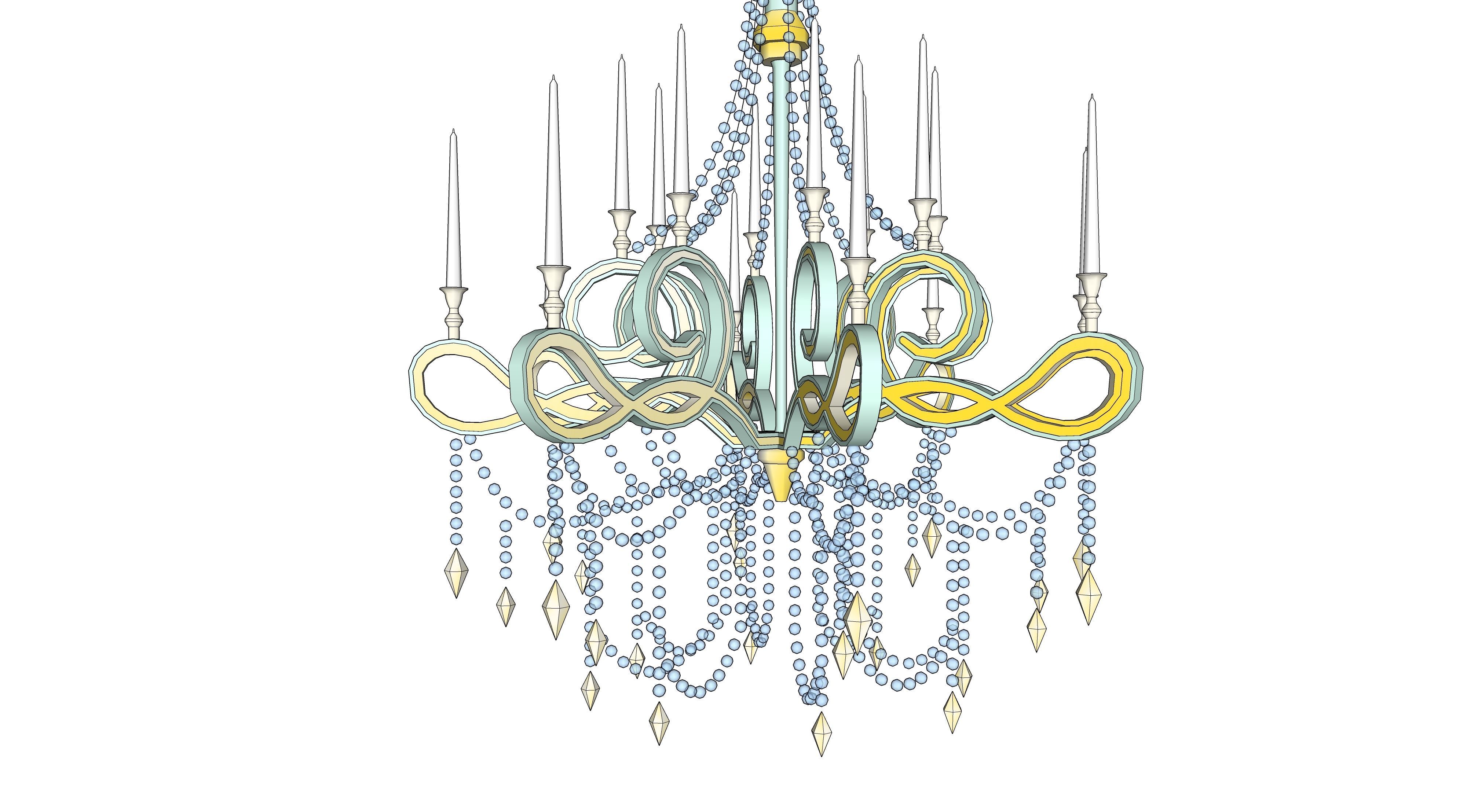 chandelier 01 3D model_2