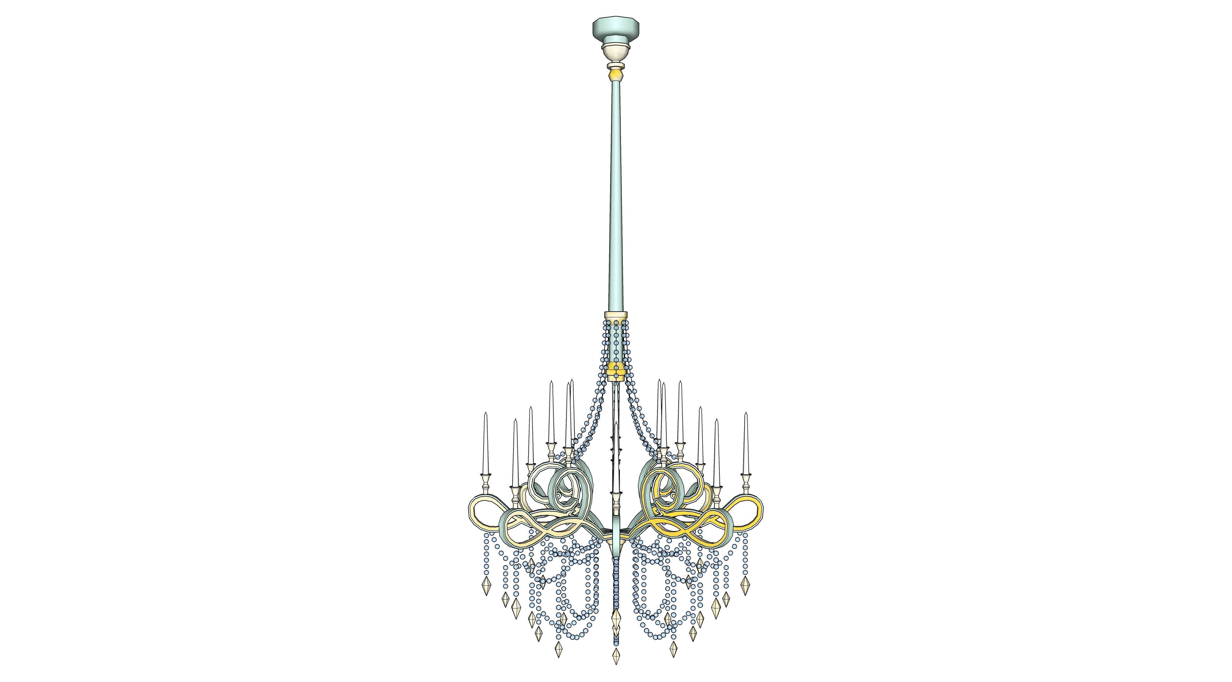 chandelier 01 3D model_1