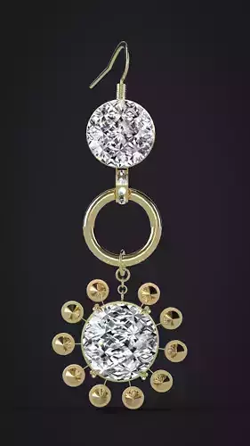 ACCESSORIES earing 003 FOR FV2 AVATAR 3D CLO MARVELOUS