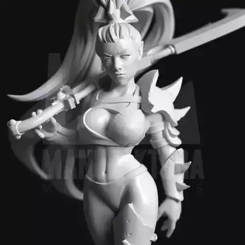 Dom Series 02a - Shadow Elf Warrior Witch with Sword 3D print model