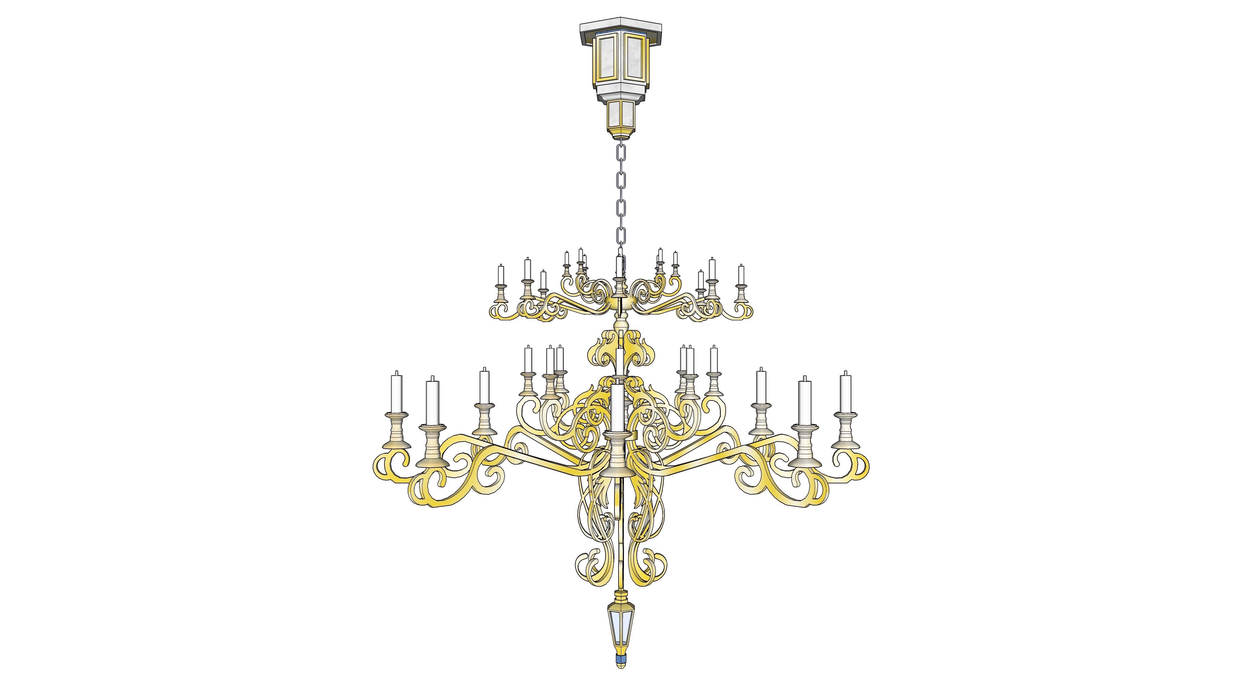 chandelier 02 3D model_1