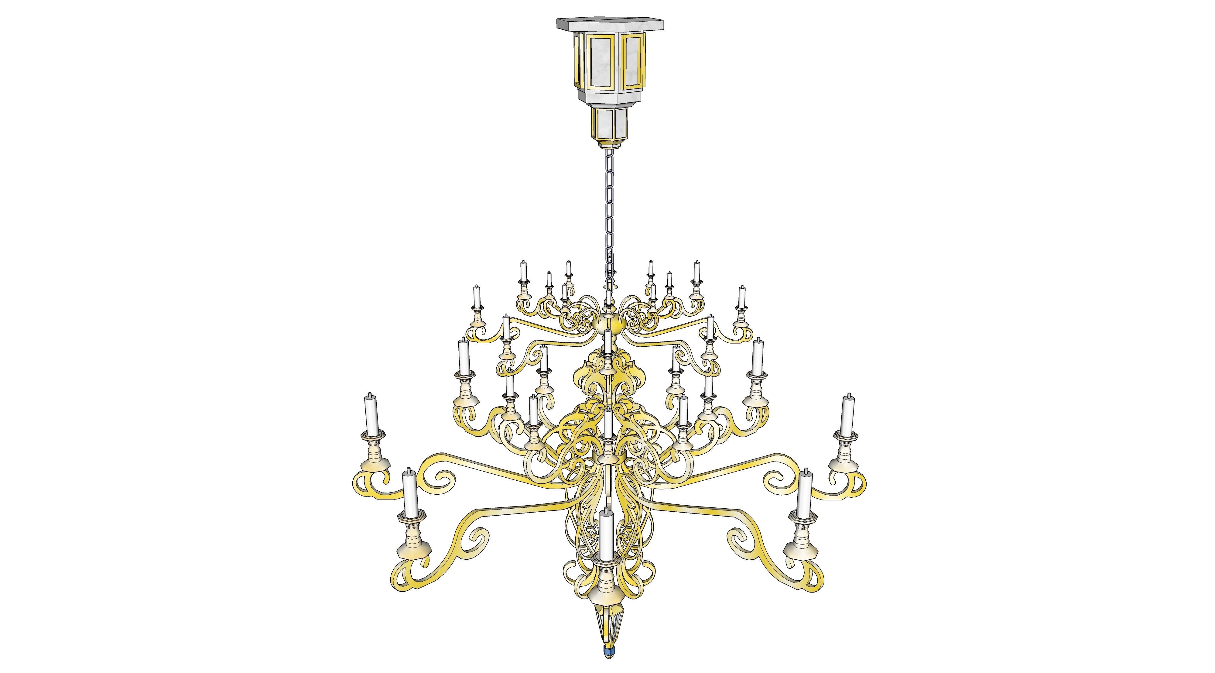 chandelier 02 3D model_2