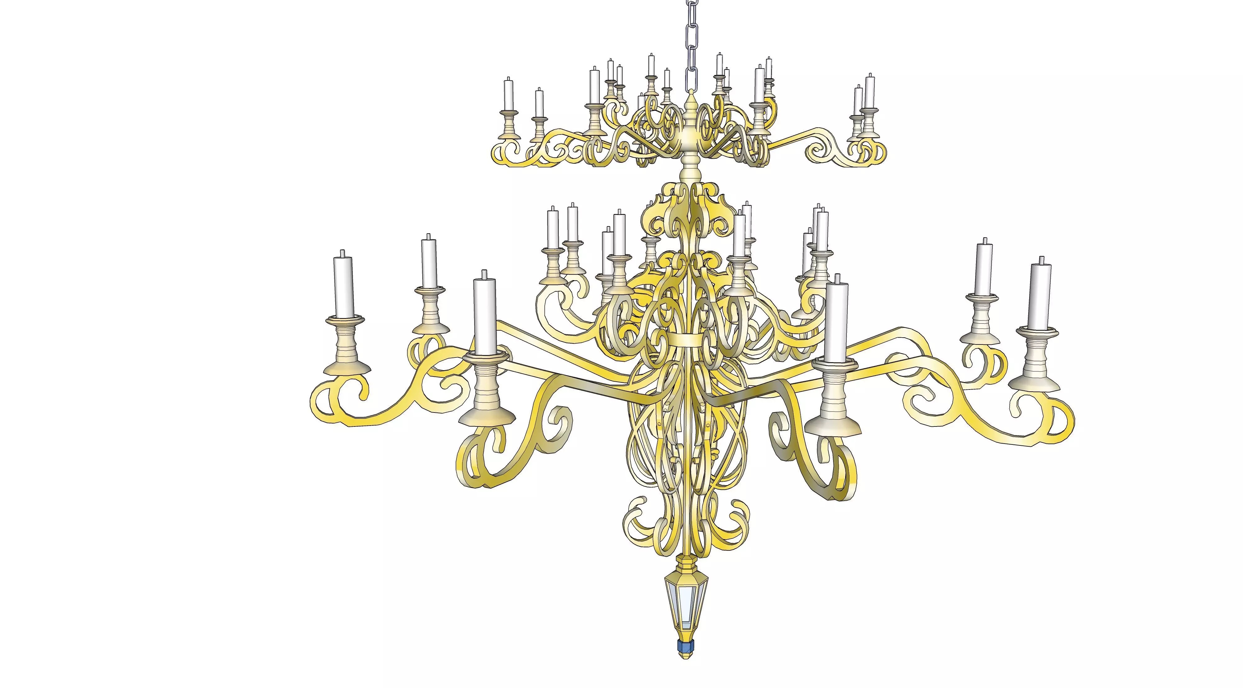 chandelier 02 3D model_0