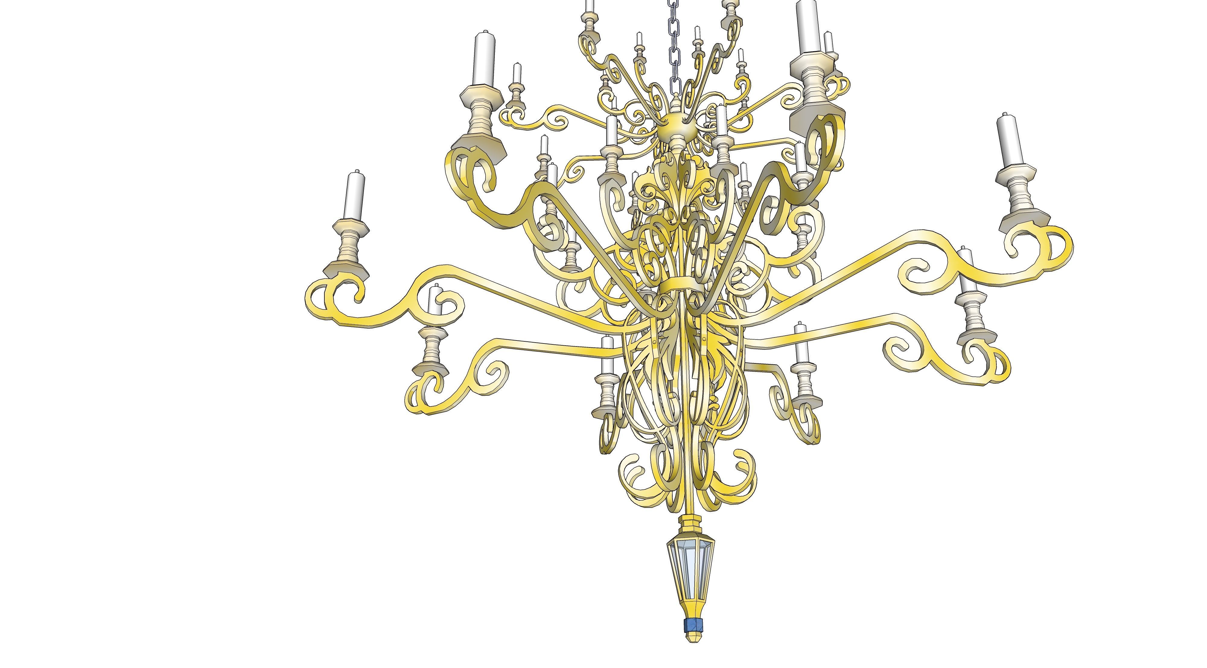 chandelier 02 3D model_3