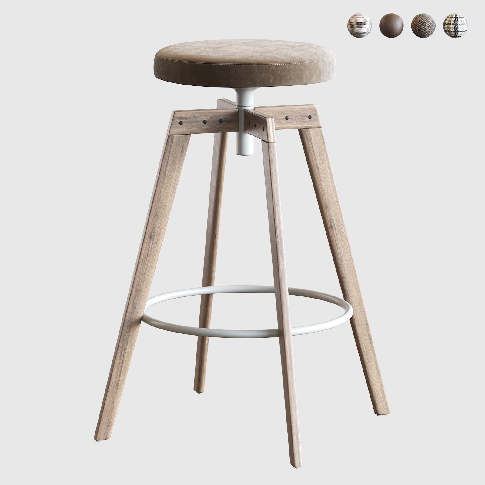 Barstool MDF Italia 3D model_17