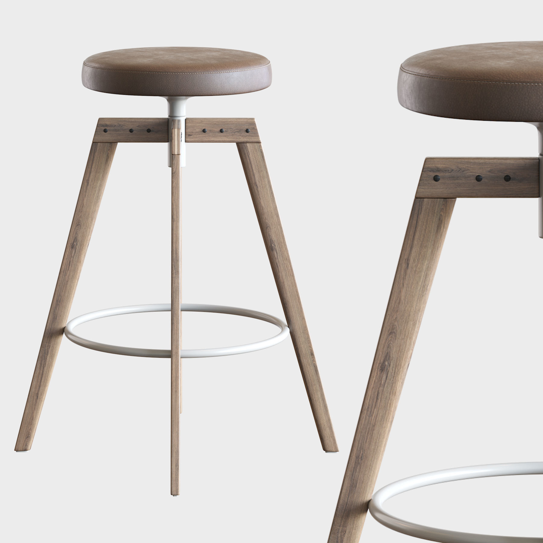 Barstool MDF Italia 3D model_9