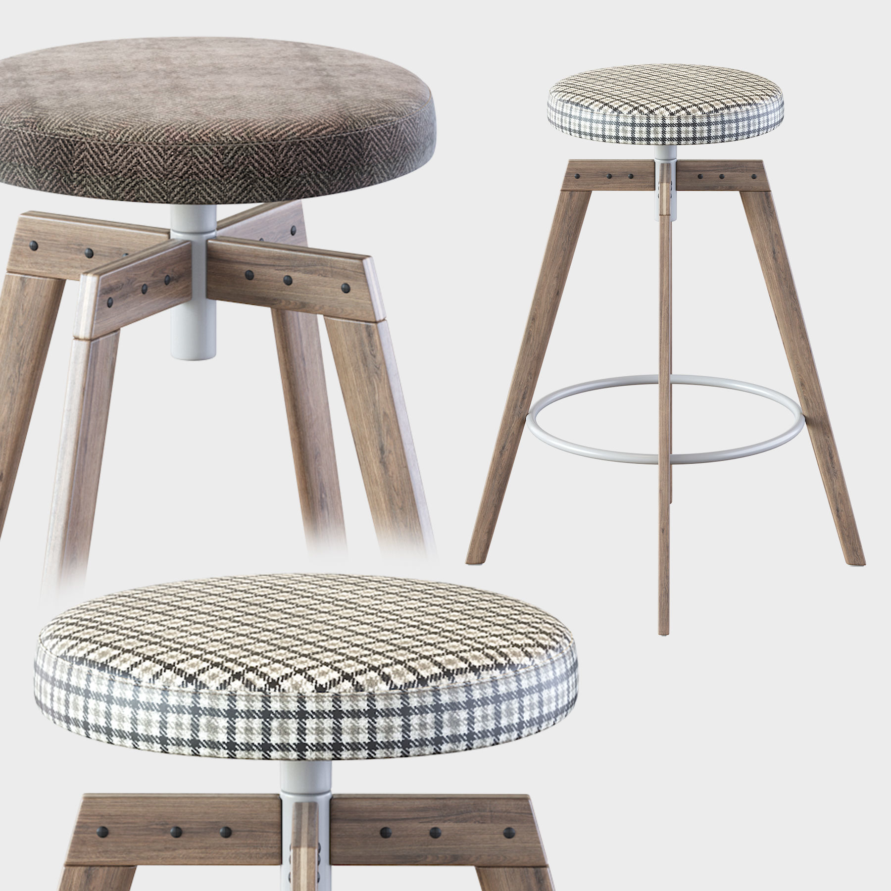Barstool MDF Italia 3D model_12
