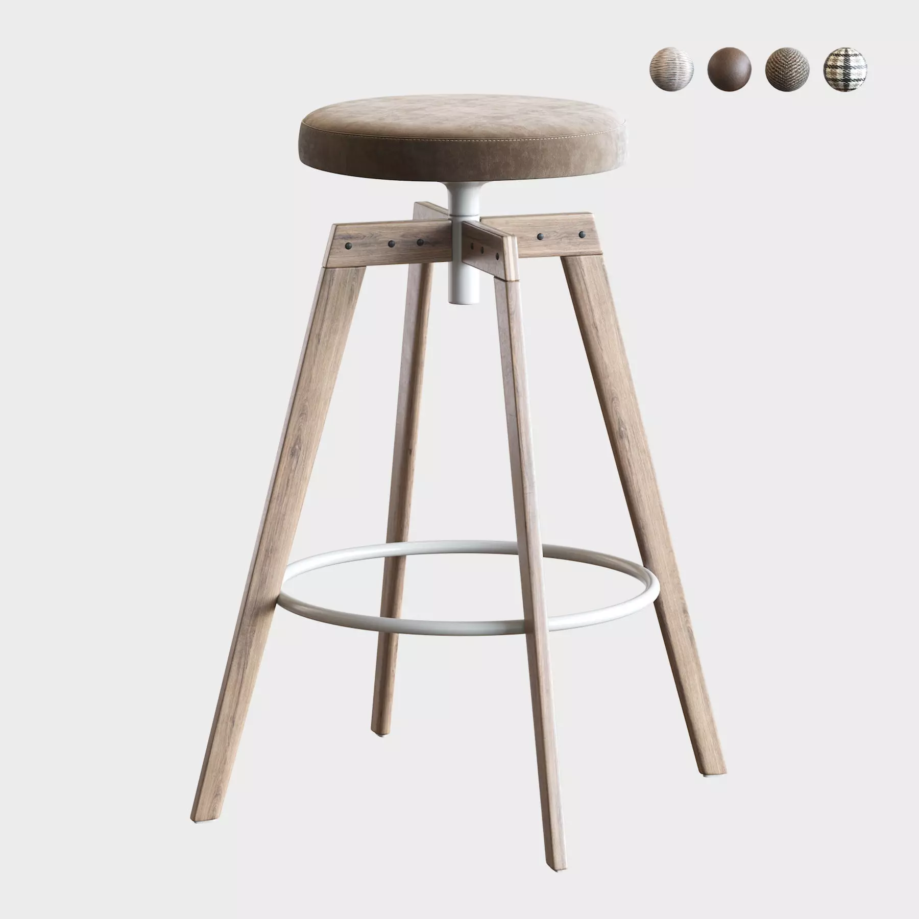 Barstool MDF Italia 3D model_0