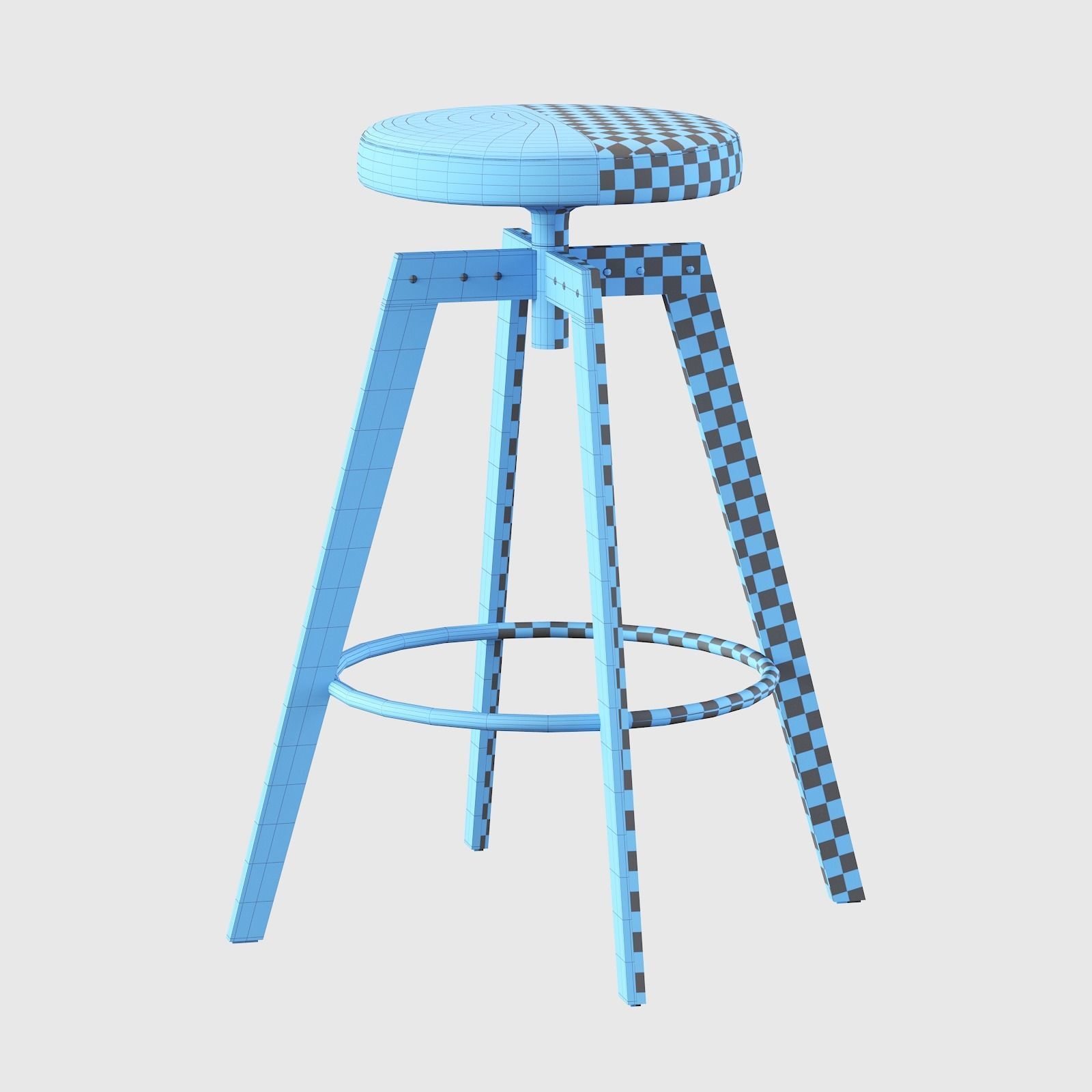 Barstool MDF Italia 3D model_22