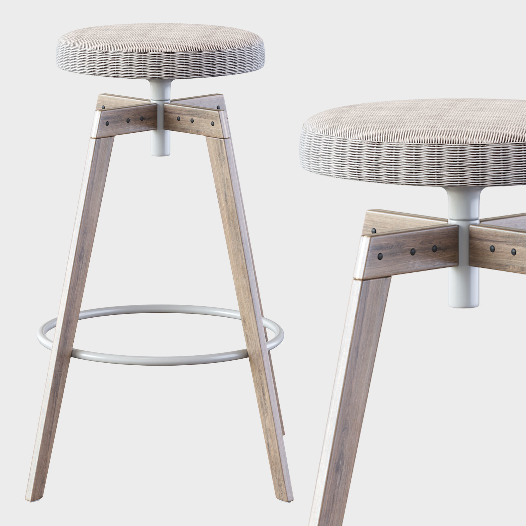 Barstool MDF Italia 3D model_10