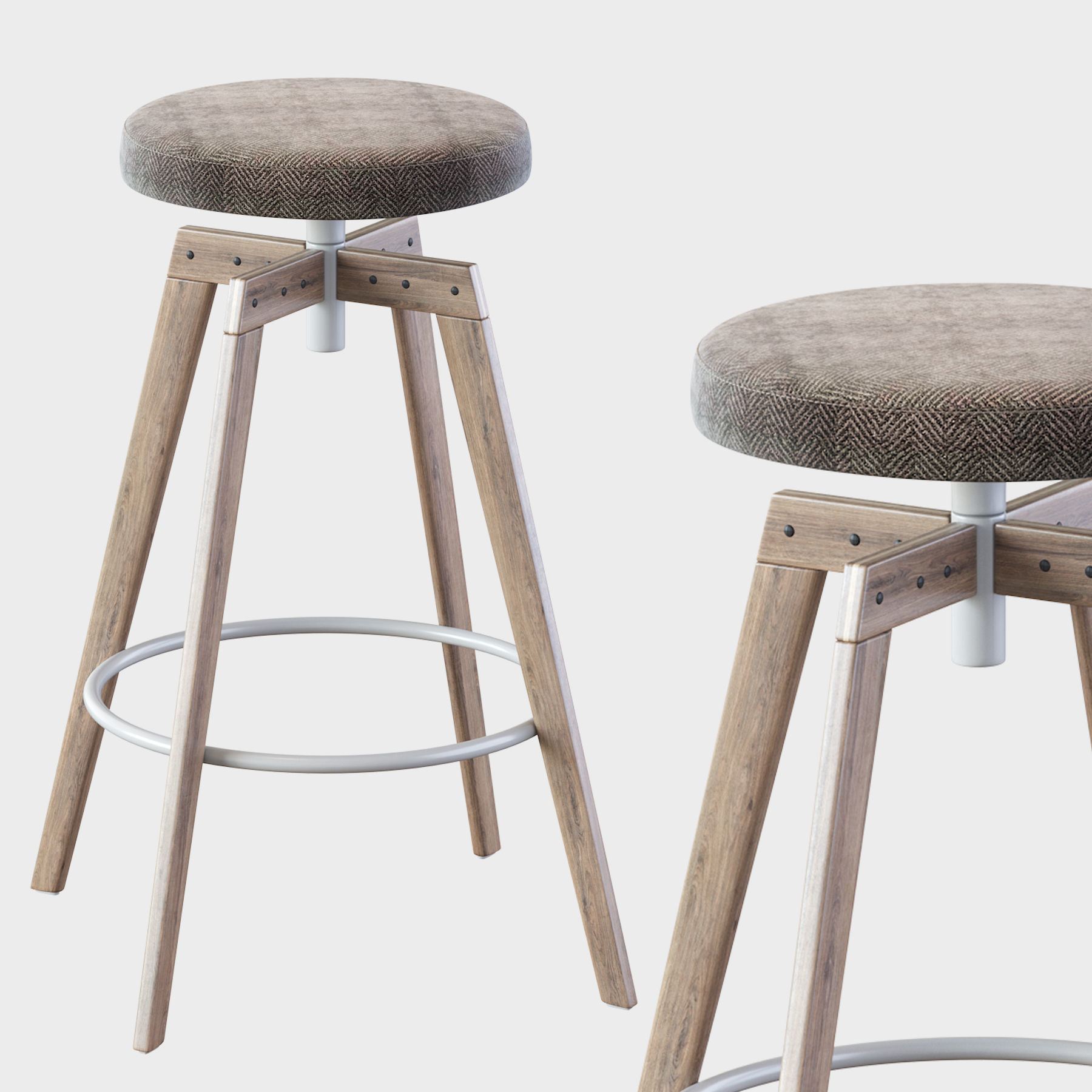 Barstool MDF Italia 3D model_11