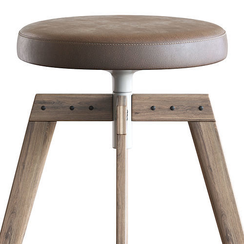 Barstool MDF Italia 3D model 2