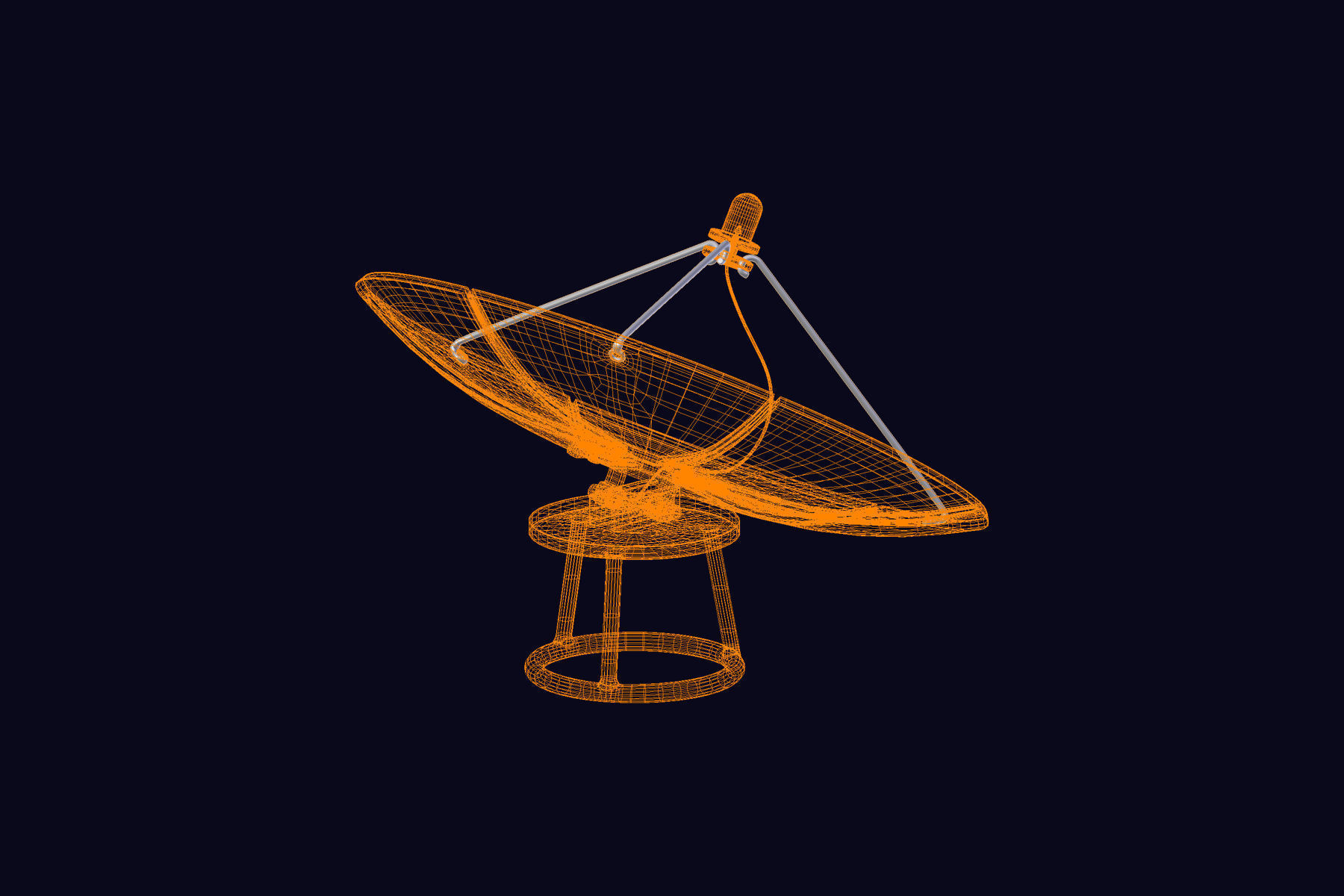 Antenna Parabolic 3D model_5