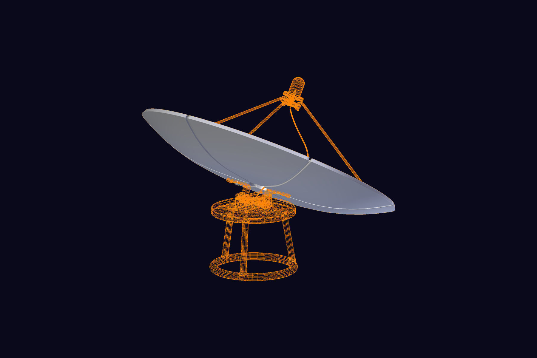 Antenna Parabolic 3D model_2