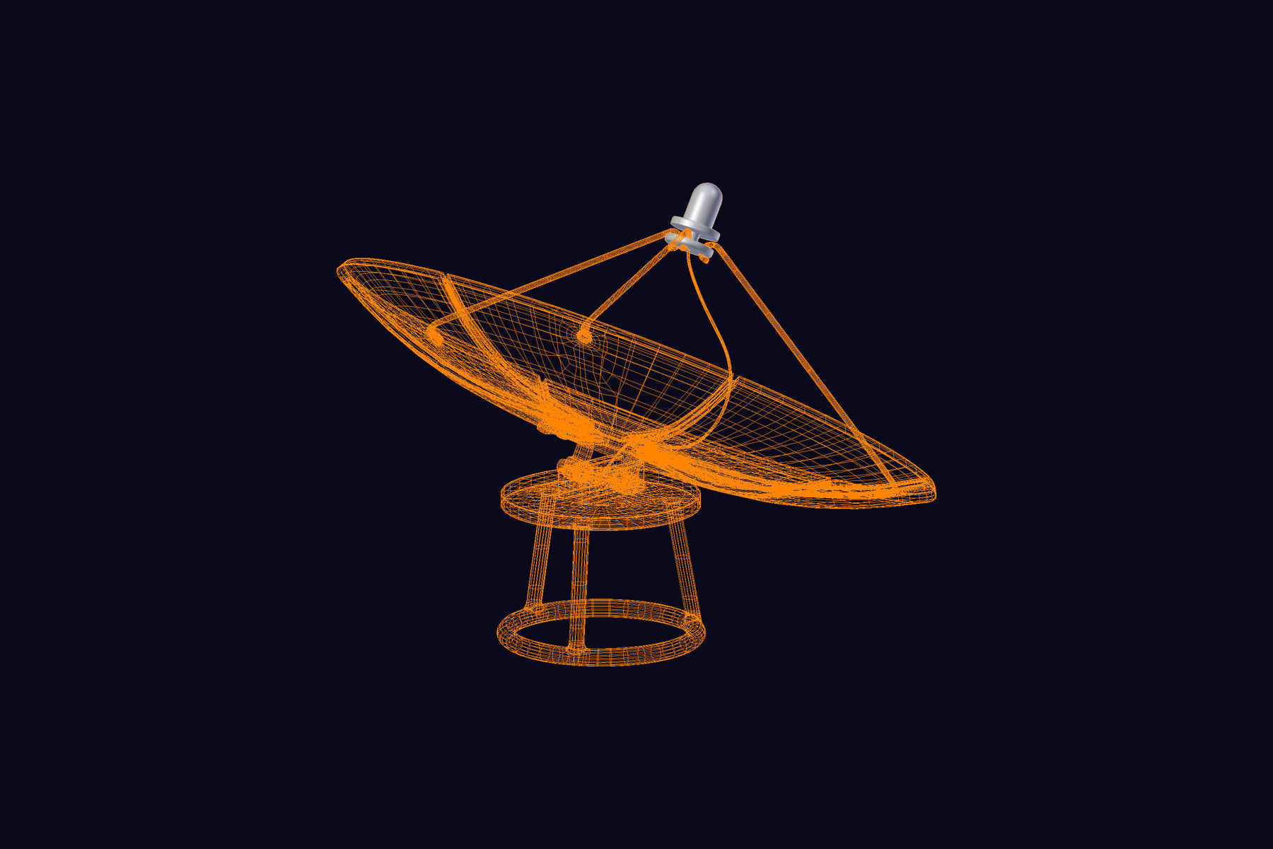 Antenna Parabolic 3D model_6
